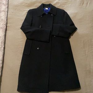 J Crew Black dress coat